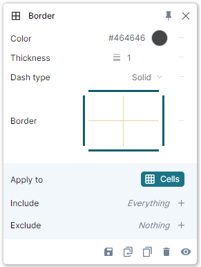 The border preview lets you toggle individual edges