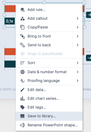 Save a slide or Grunt object from its context menu
